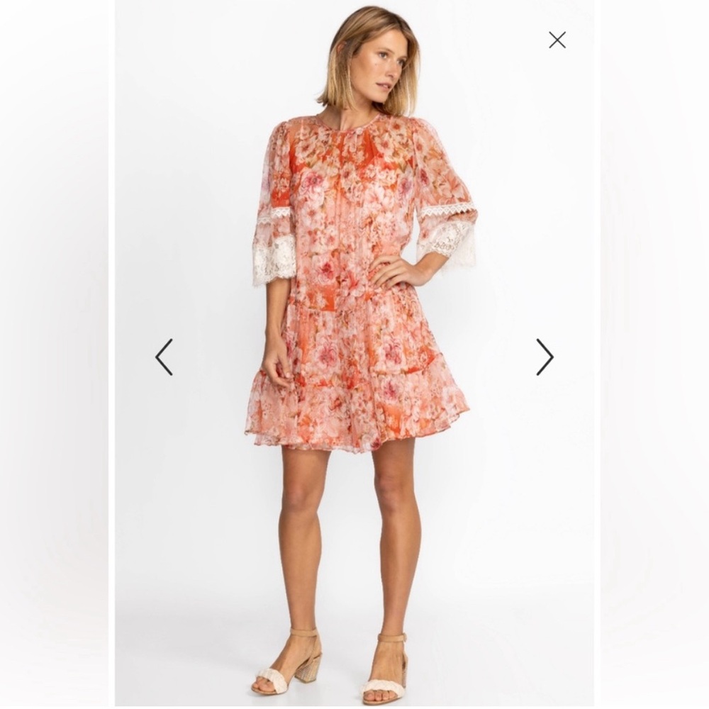 NWT Johnny was yours truly Silk floral mini dress. XL